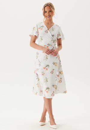 Vilovie S/S Wrap Midi Dress