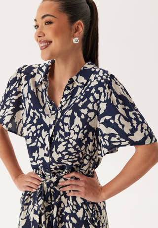 Vilullu S/S KNEE SHIRT DRESS K