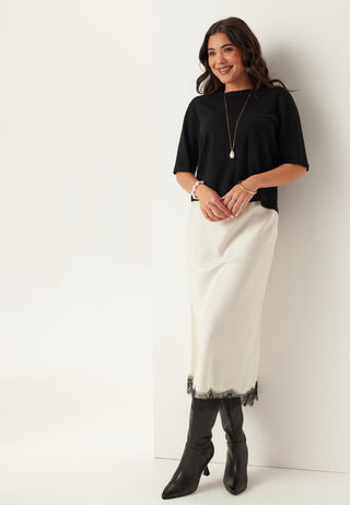 Vimalu O-neck 2/4 KNIT TOP