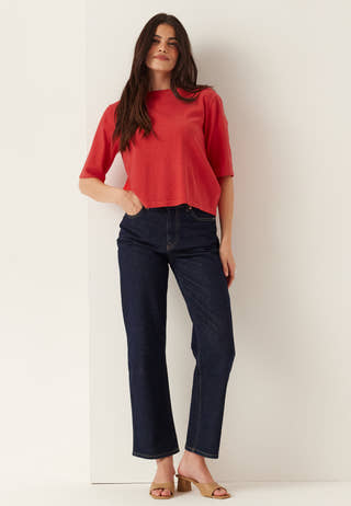 Vimalu O-neck 2/4 KNIT TOP