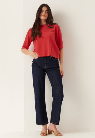 Vimalu O-neck 2/4 KNIT TOP