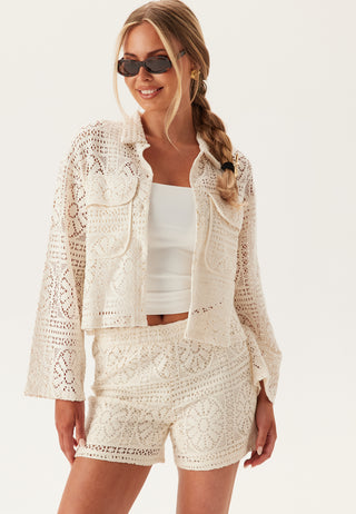 Vimerinda Crochet Long Sleeve Cardigan
