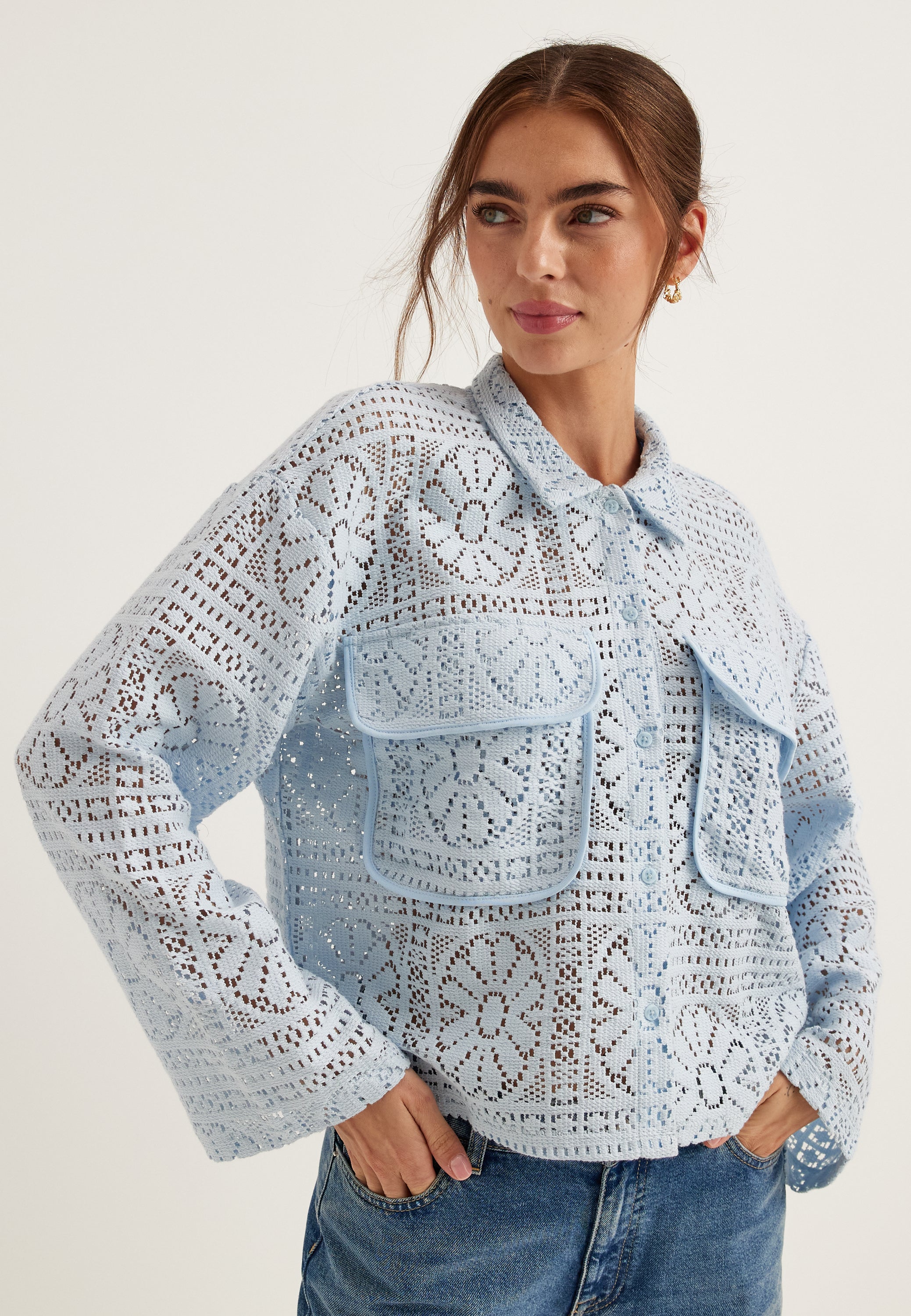 Vimerinda Crochet L/S Cardigan