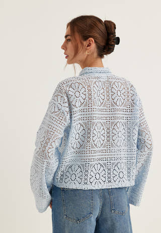 Vimerinda Crochet L/S CARDIGAN
