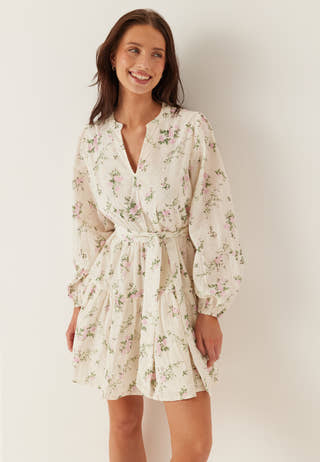 Vimiada L/S EMB SHORT SHIRT DRESS