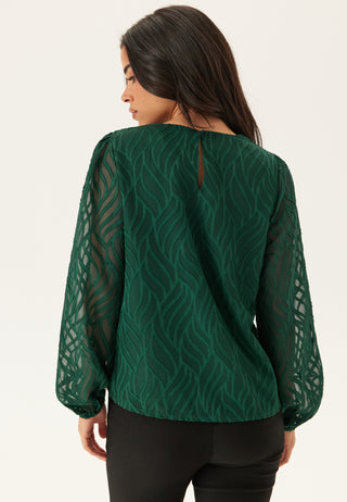 Vimika O-neck Langermet Topp