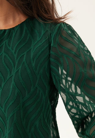 Vimika O-neck Langermet Topp