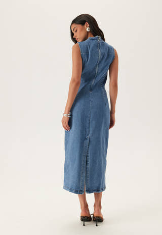 Vinona S/L Midi Denim Dress