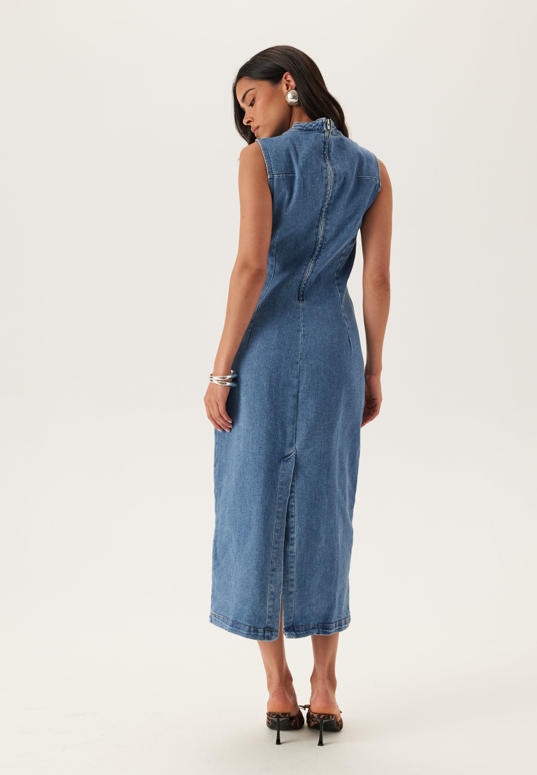 vila denim dress VINONA MIDI DENIM DRESS | Blue