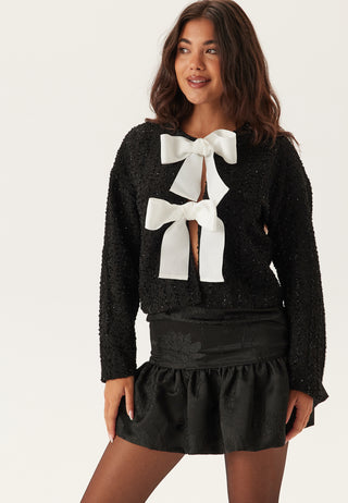 Viotta L/S Bow Cardigan