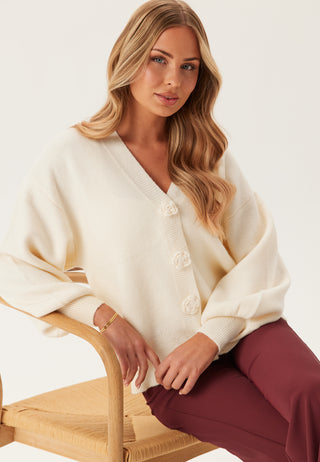 Viradia L/S Rose Cardigan