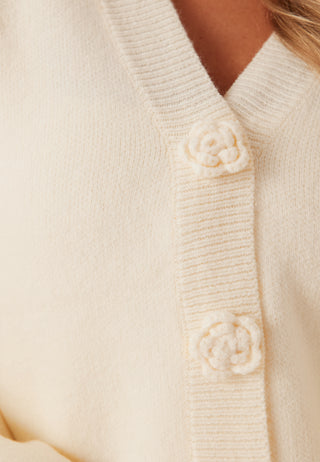 Viradia L/S Rose Cardigan