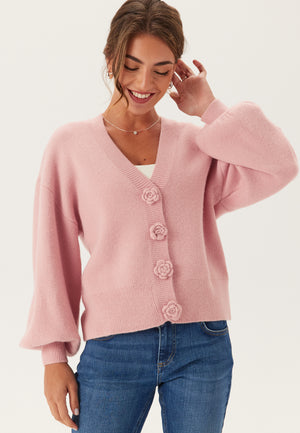 Viradia L/S ROSE CARDIGAN ROSE