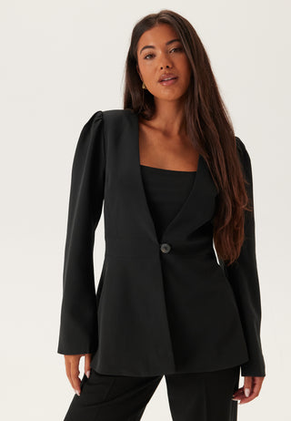 Virasa Long Sleeve Cinched Waist Blazer