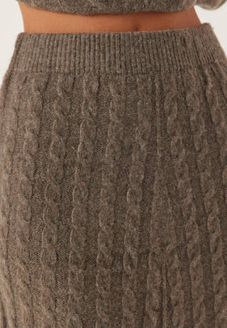 Virelli Ankle Cable Knit Skirt