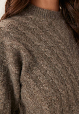 Virelli Highneck L/S CABLE KNIT