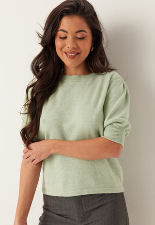 Viril 2/4 Sleeve O-Neck Knit Top