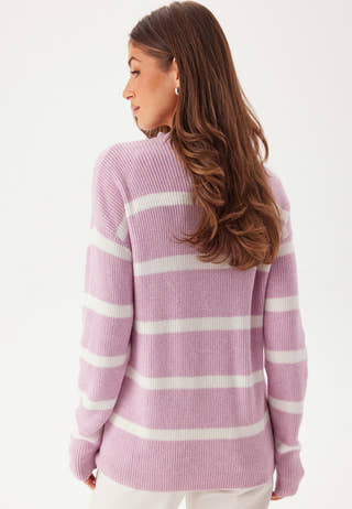 Viril Mockneck L/S Knit Rib Top
