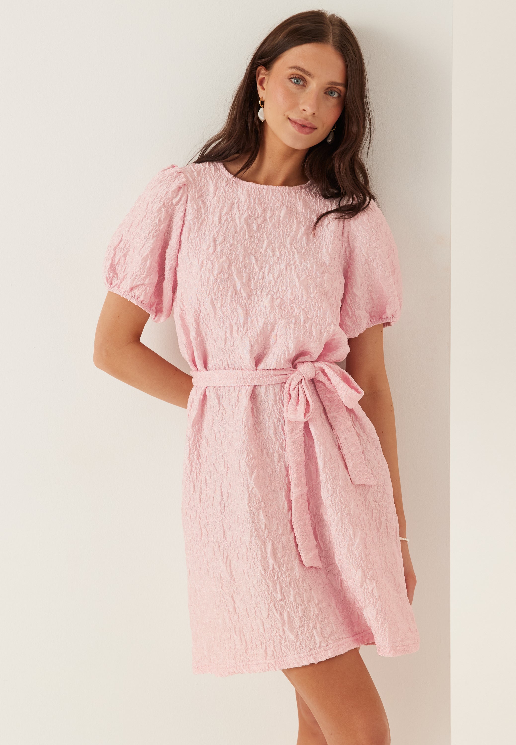 Visophia O-neck S/S Dress