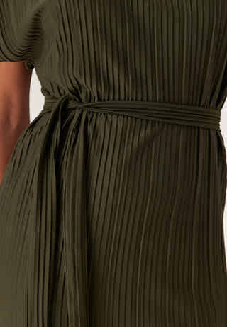 Vitahlia O-neck C/S MIDI DRESS