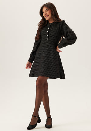Vitaliama Langermet Jacquard Kjole