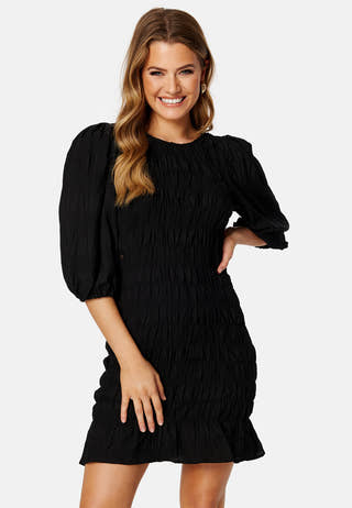 Wendya O-Neck 3/4 Smock Dress