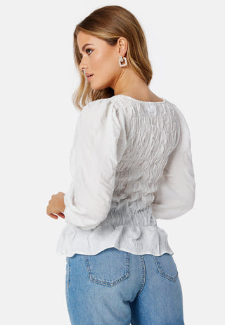 Wendya O-Neck Smock Top