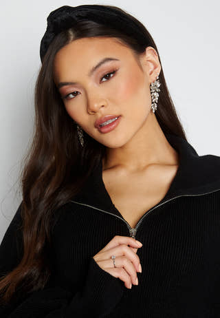 Dalma LS Zip Knit Dress