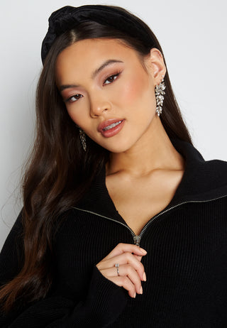 Dalma LS Zip Knit Dress