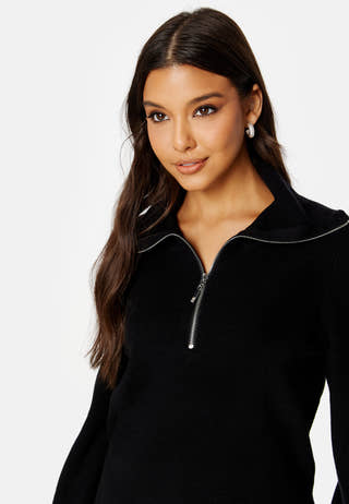 Dalma LS Zip Knit Pullover