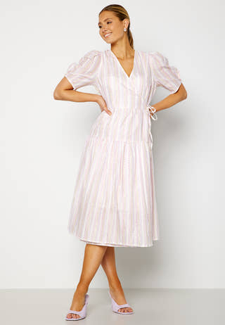 Prisma 2/4 Wrap Midi Dress