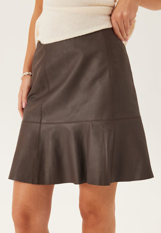 Yascolly Mw Naplon Leather Skirt