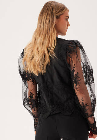 Yaslisa Ls Lace Top W Lining