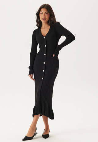 Yasmikke Ls Midi Knit Dress S.