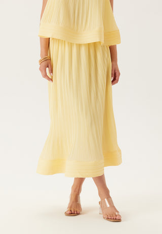 Yasriva High Waist Midi Skjørt